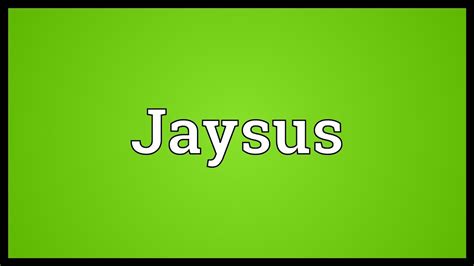 jaysus meaning